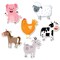 Creative Teaching Press Farm Friends 6in Designer Cut-Outs, 36 Count, PK3 10227 - alternate 2